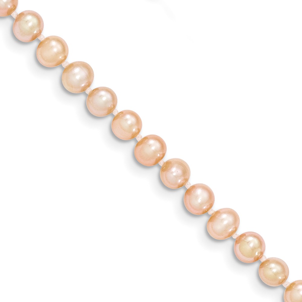 Picture of Finest Gold 14K 4-5 mm Pink Near Round Freshwater Cultured Pearl Necklace
