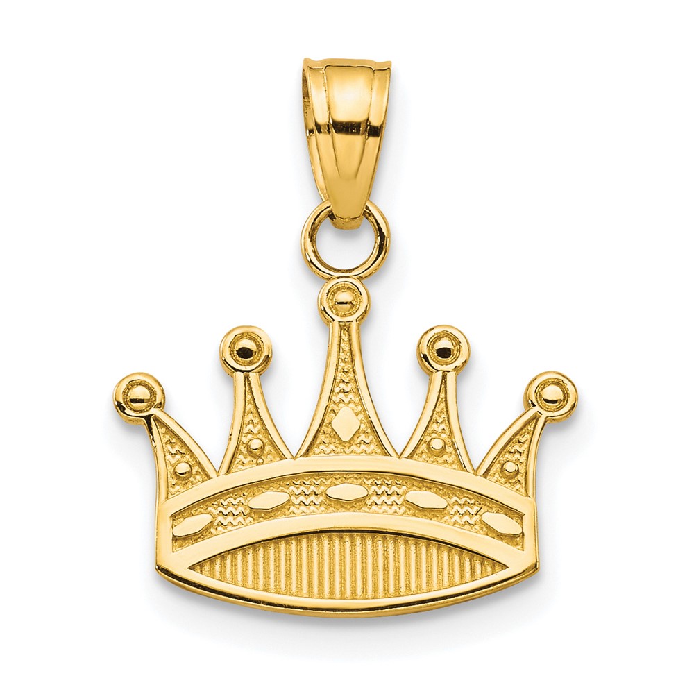 Picture of Finest Gold 10K Yellow Gold Crown Charm