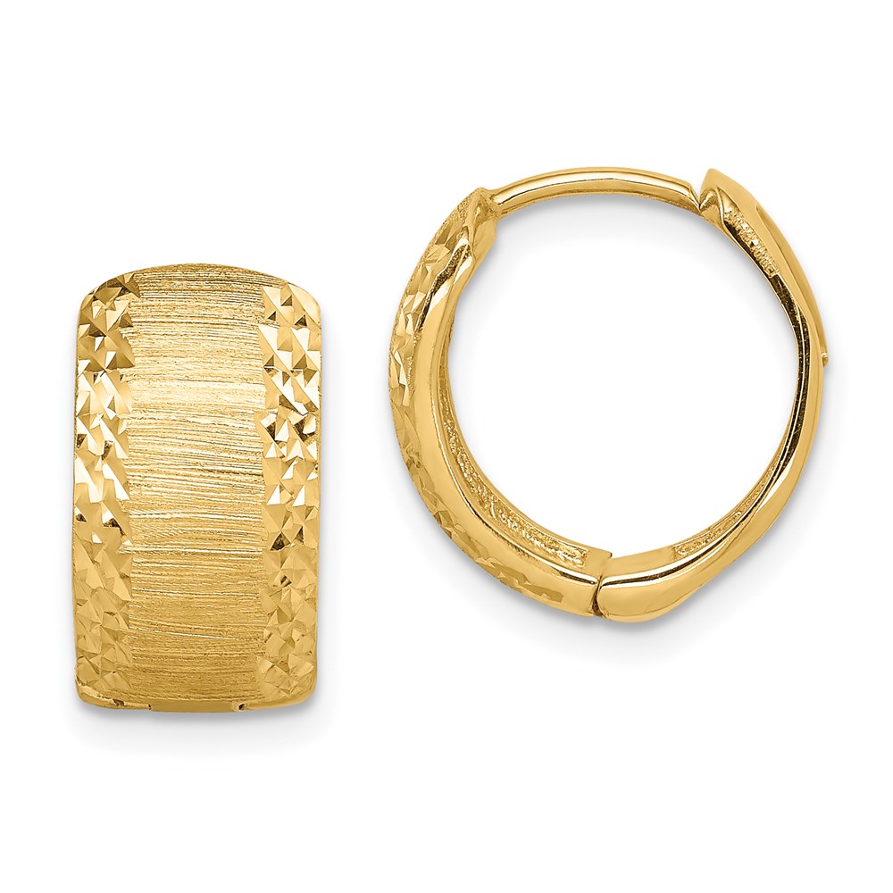Gold Classics(tm) 14kt. Gold Textured Hoop Earrings -  Fine Jewelry Collections, TL1138