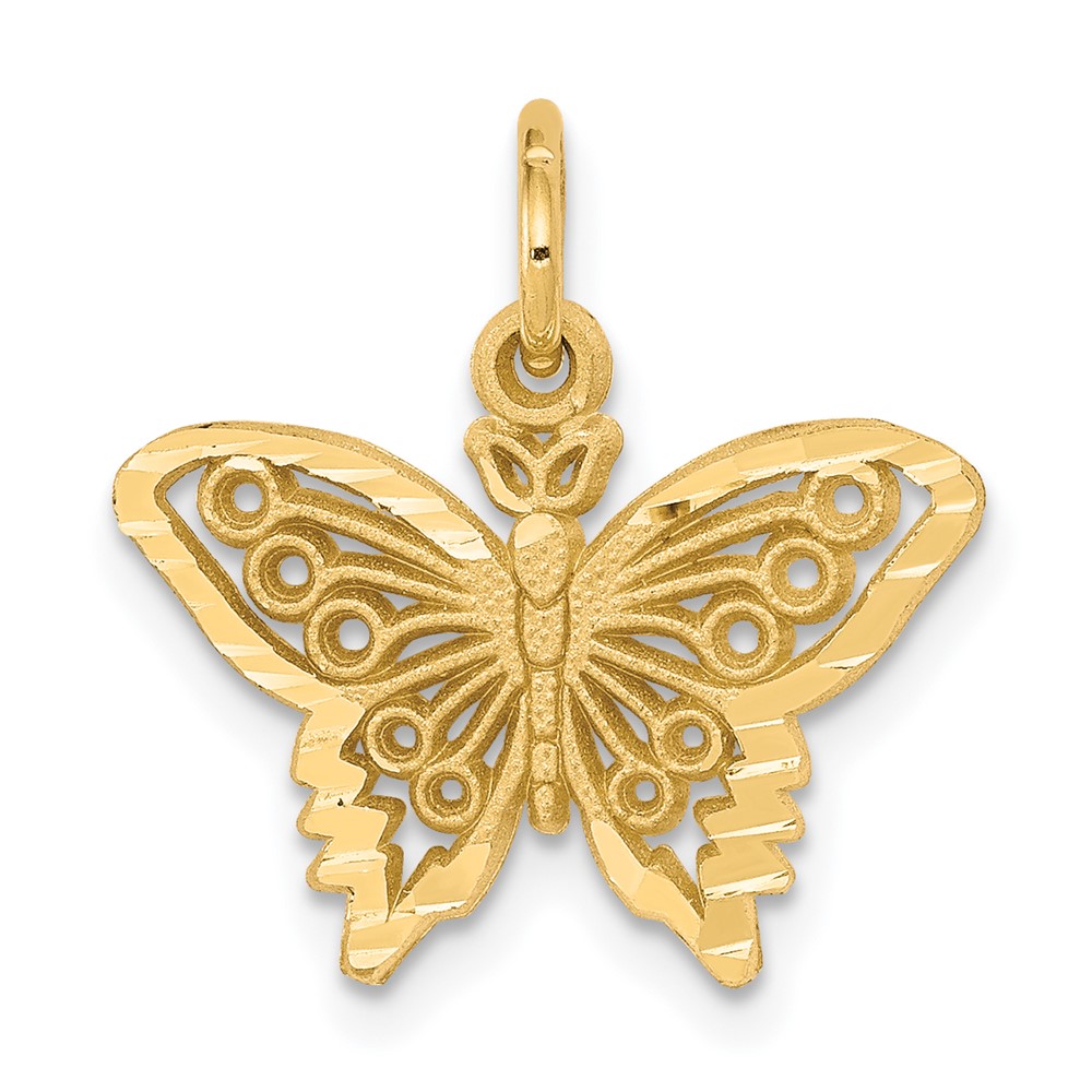 Picture of Finest Gold 10K Yellow Gold Butterfly Charm