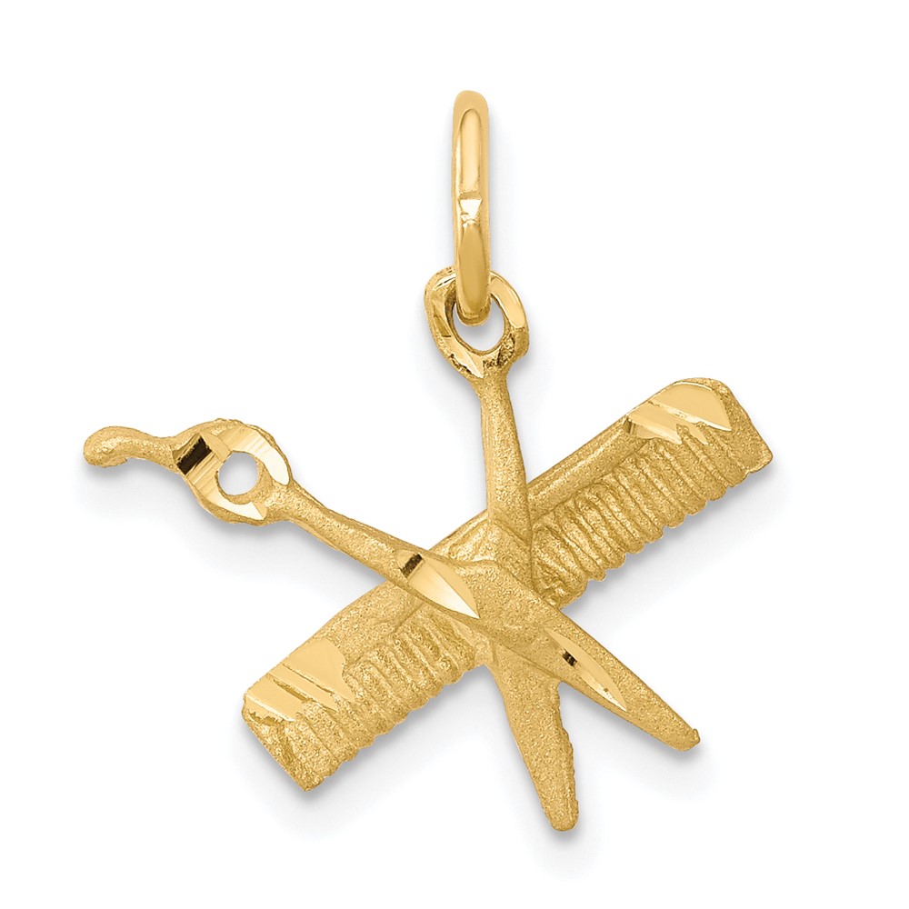 Picture of Finest Gold 10K Comb &amp; Scissors Charm