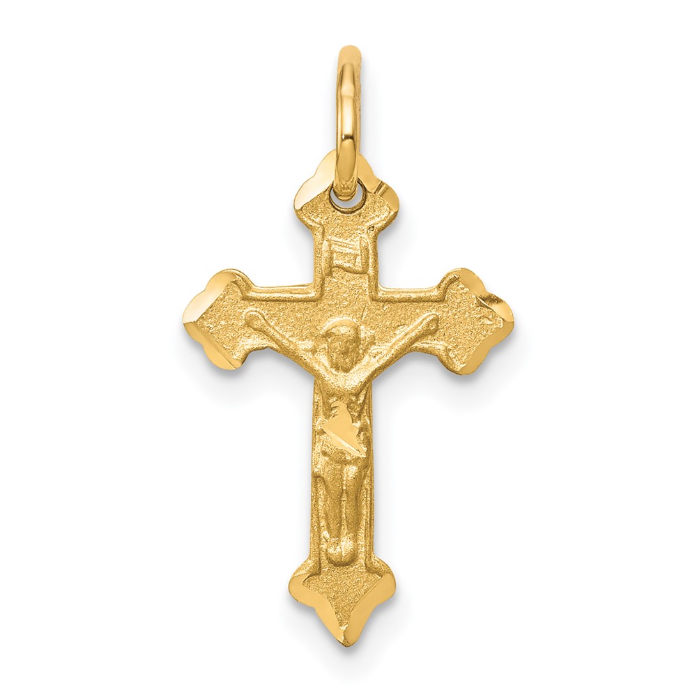 Picture of Finest Gold 10K Yellow Gold Crucifix Charm