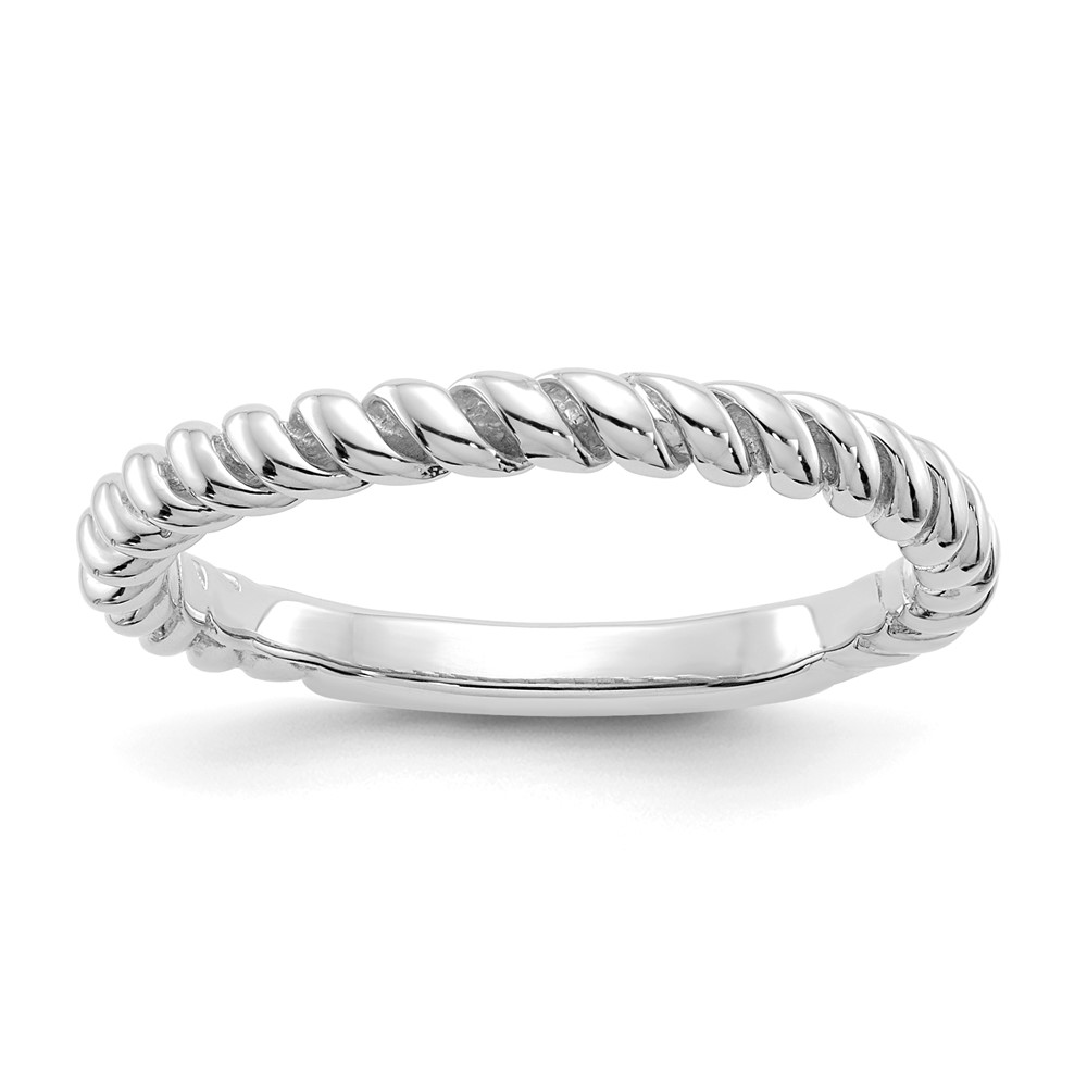Picture of Quality Gold K590 14K White Gold Polished Twisted Band