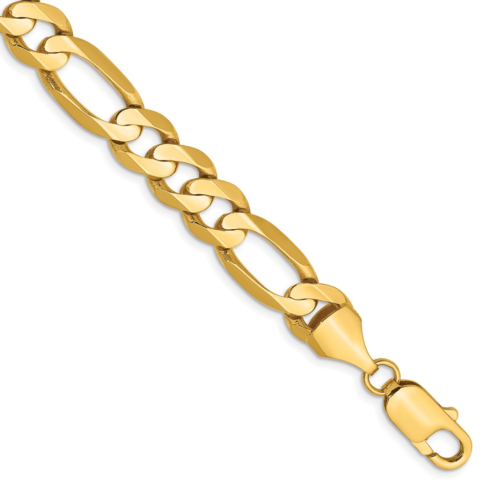 Picture of Finest Gold 14K 8.75 mm Concave Open Figaro Chain