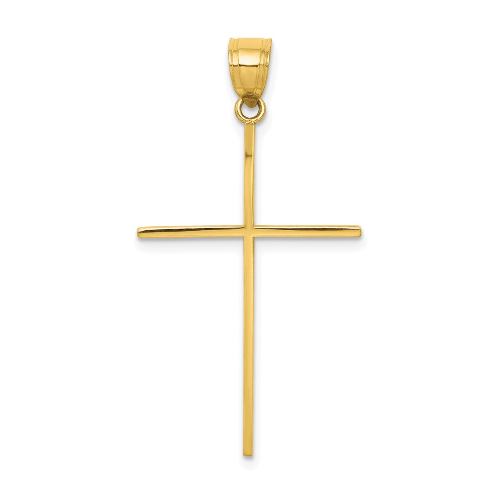 Picture of Finest Gold 10K Yellow Gold Cross Pendant