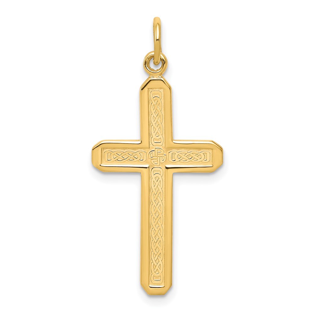 Picture of Finest Gold 10K Yellow Gold Cross Charm