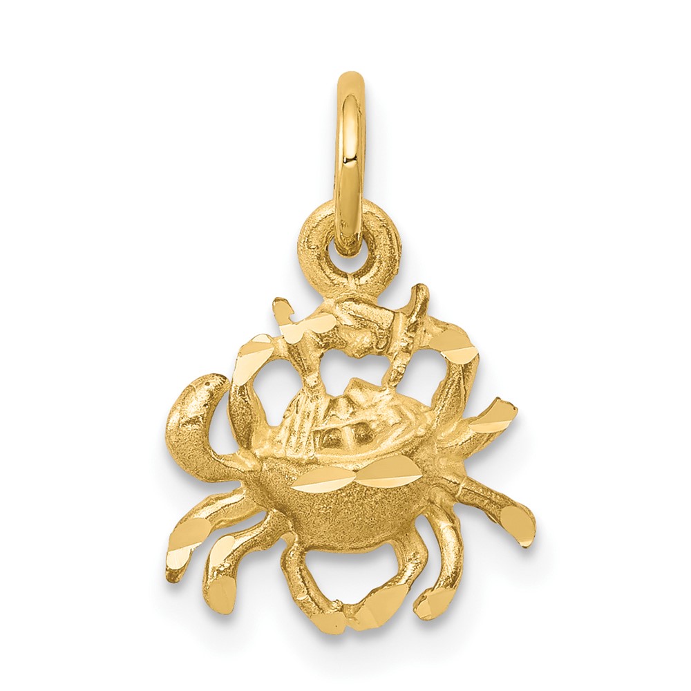 Picture of Finest Gold 10K Crab Charm&amp;#44; Yellow
