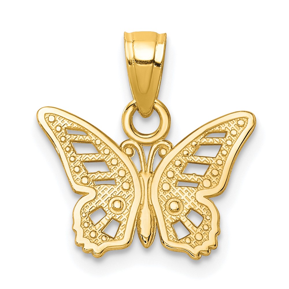 Picture of Finest Gold 10K Yellow Gold Butterfly Charm