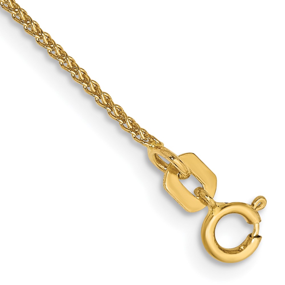 Picture of Finest Gold 14K Yellow Gold 1.05 mm Spiga with Spring Ring Clasp Chain 7 in. Bracelet