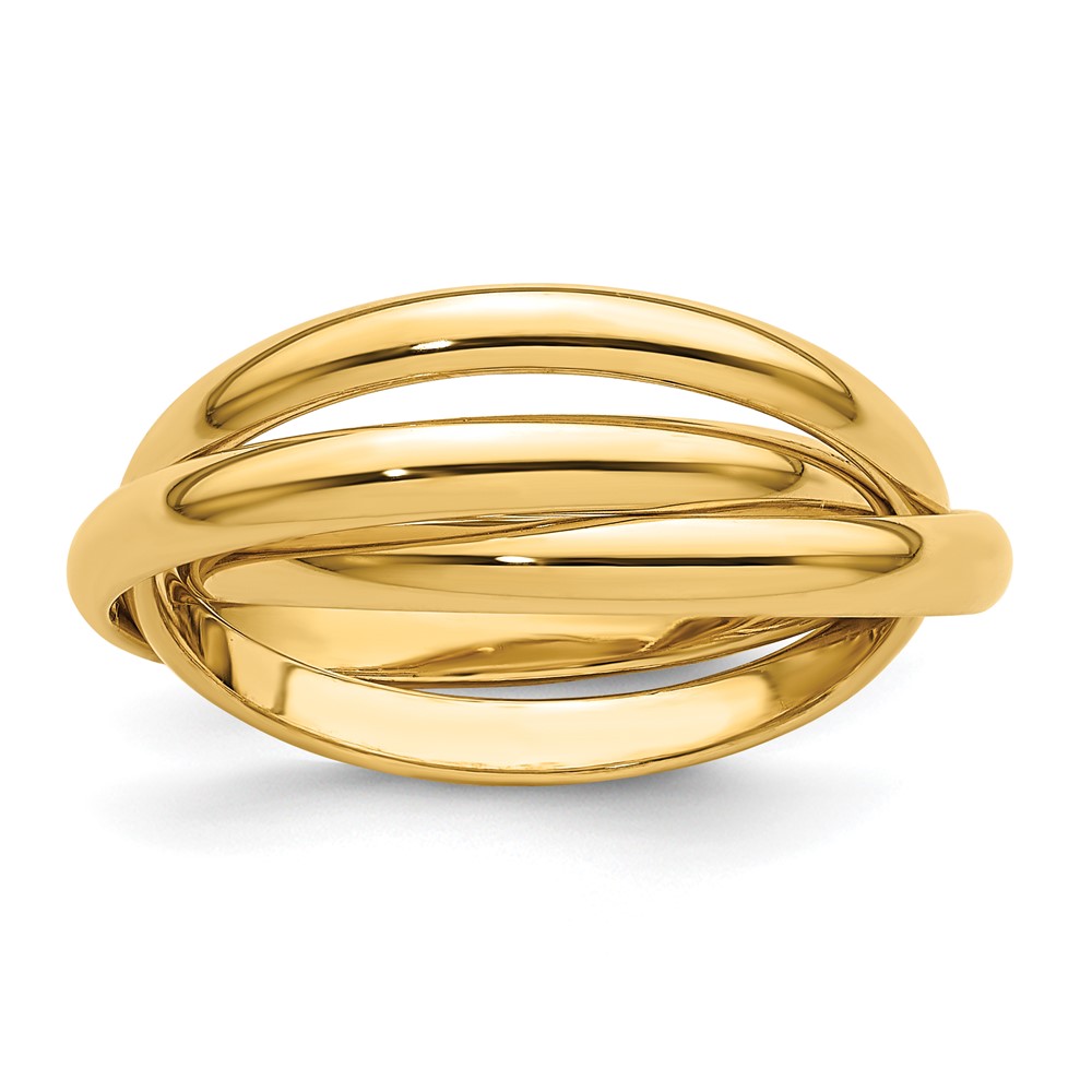 Picture of Finest Gold 14k Polished Rolling Ring - Size 8