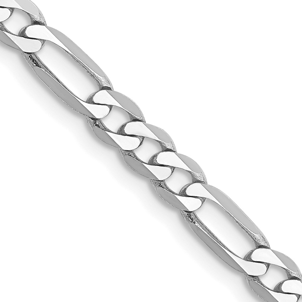 Picture of Finest Gold 16 in. 4 mm 14K WG Flat Figaro Chain
