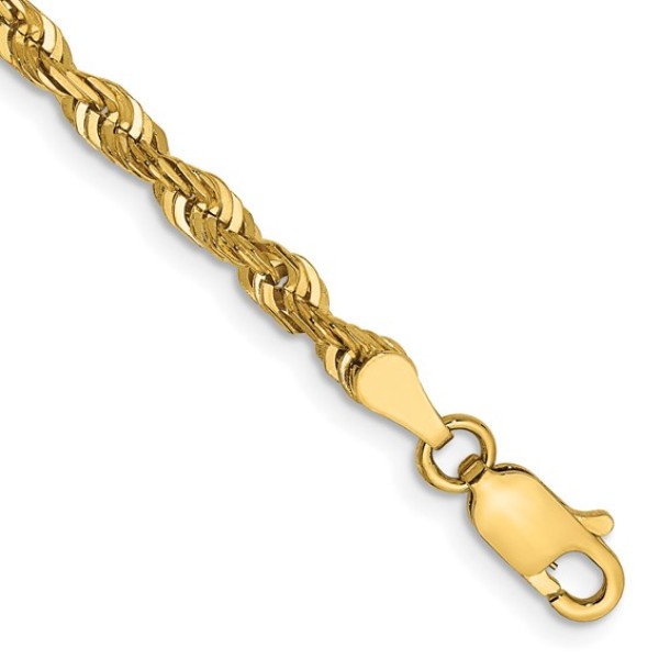 Picture of Finest Gold 14K 4 mm Extra-Light D-C Rope Chain