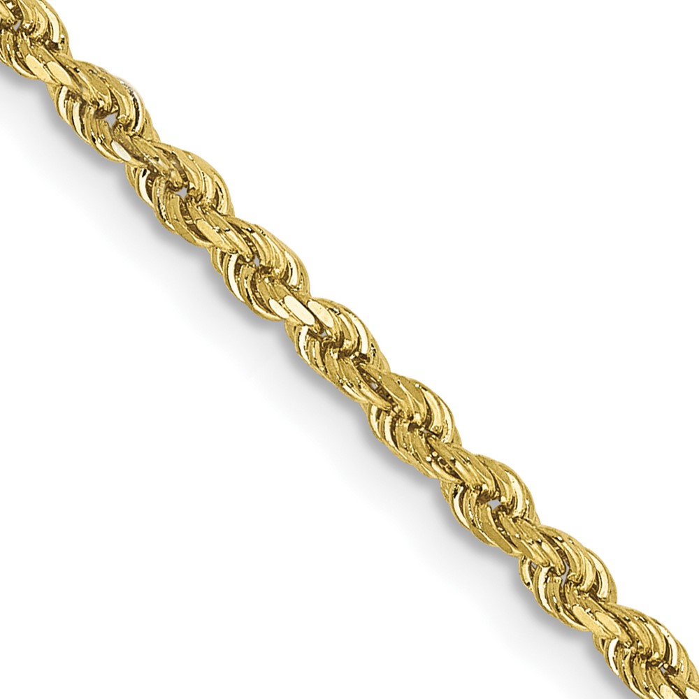 Gold Classics(tm) 10kt. 2mm 24in. Diamond-Cut Rope Chain -  Fine Jewelry Collections, 10K016-24
