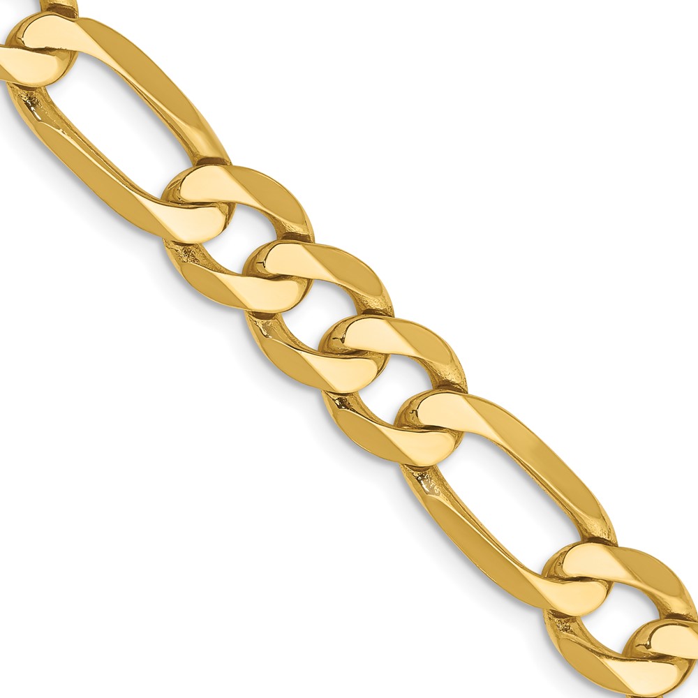 Picture of Finest Gold 7.5 mm 14K Flat Figaro Chain