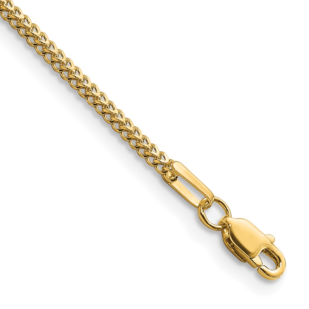 Picture of Finest Gold 14K Yellow Gold 1.3 mm Franco Chain 7 in. Bracelet