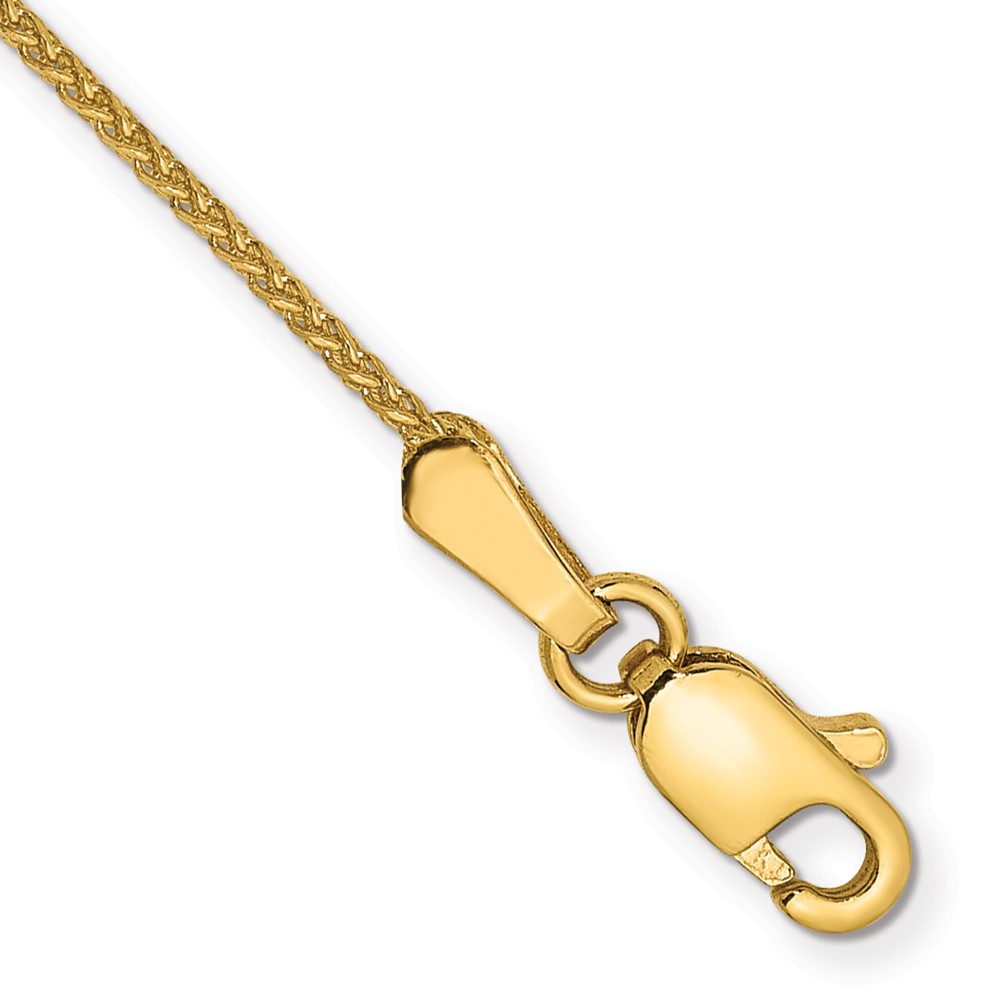 Picture of Finest Gold 14K Yellow Gold 1.05 mm Diamond-Cut Spiga with Lobster Clasp Chain 7 in. Bracelet