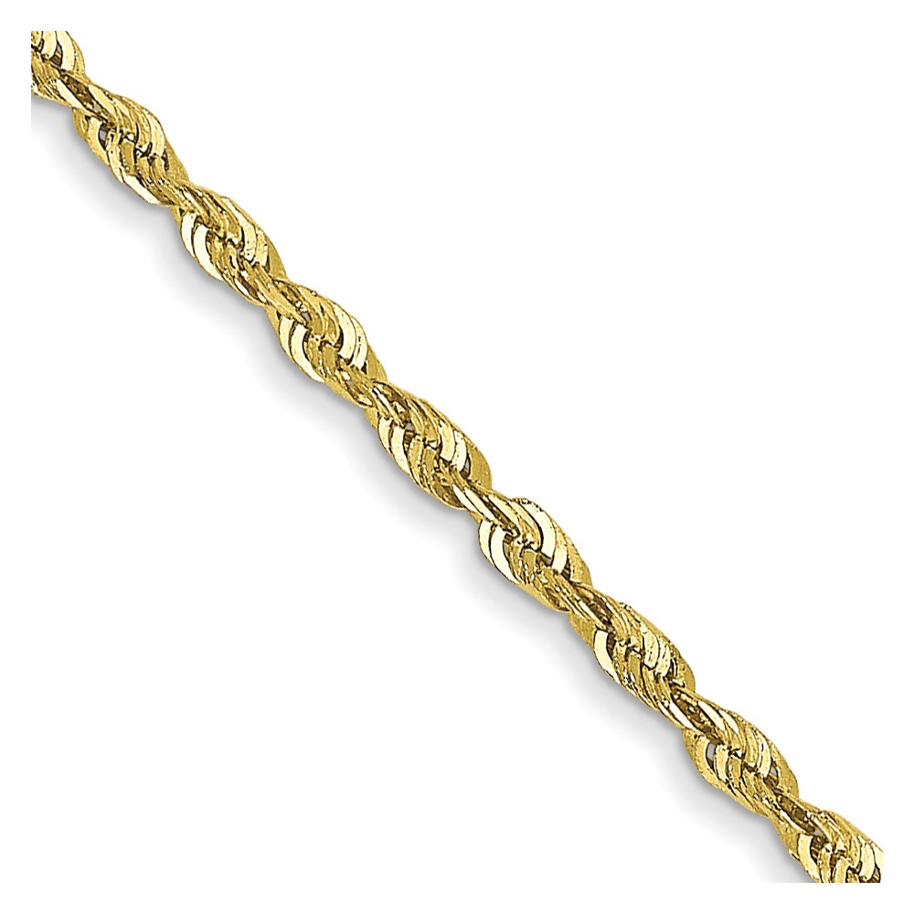 Gold Classics(tm) 10kt. 1.5mm 16in. Extra-Lite Rope Chain -  Fine Jewelry Collections, 10EX012-16