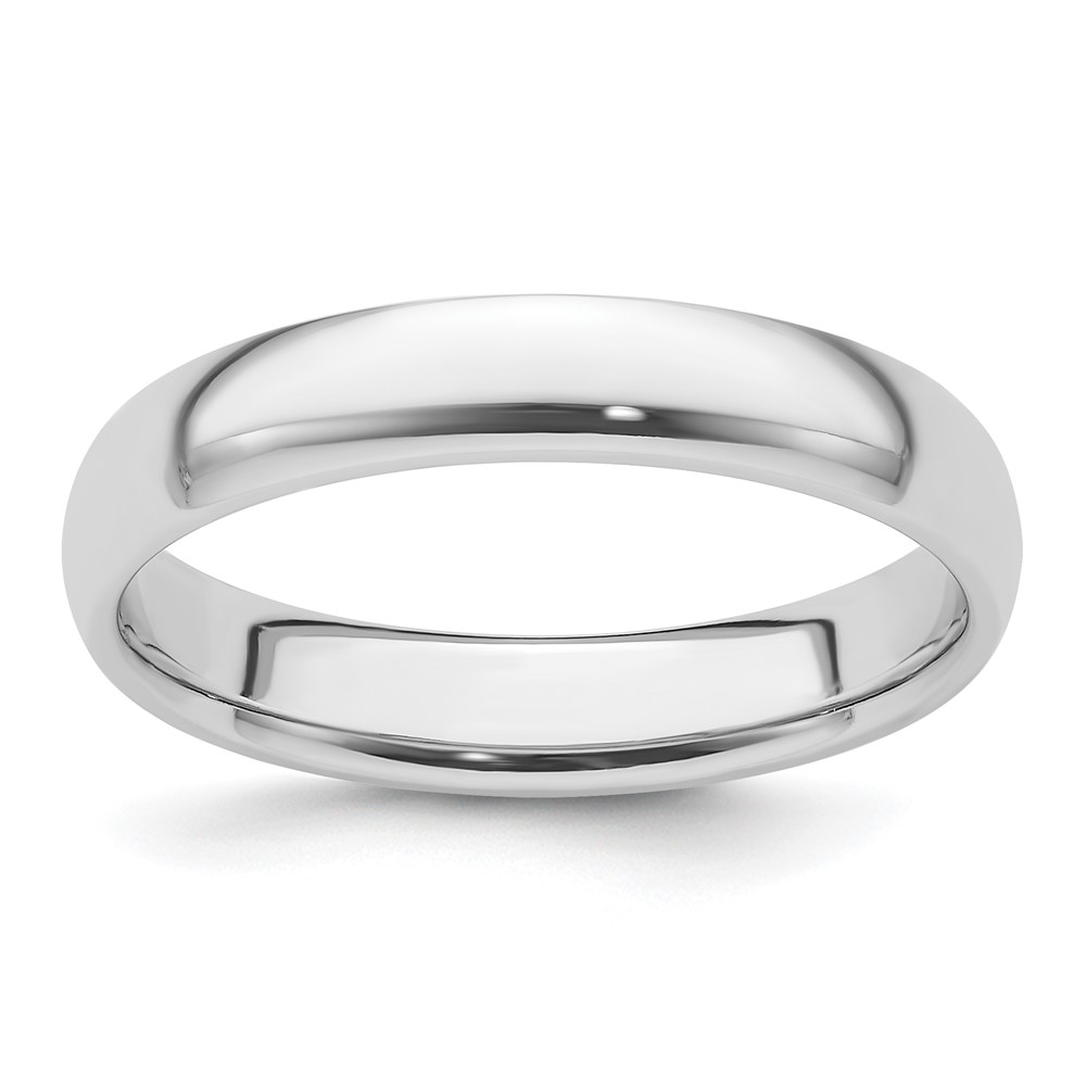 Picture of Finest Gold Platinum 4 mm Half-round Comfort Fit Lightweight Band&#44; Size 6