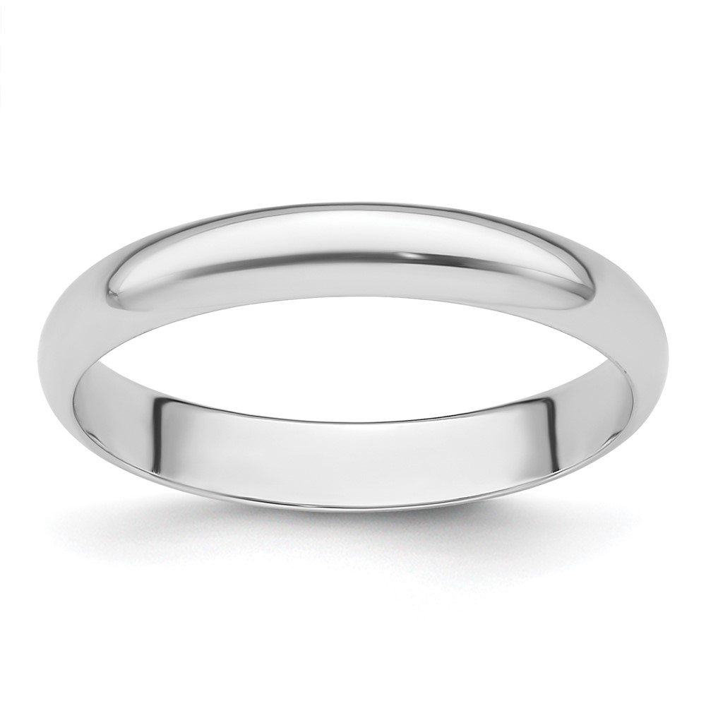 Picture of Finest Gold Platinum 3 mm Half-round Featherweight Band&#44; Size 6