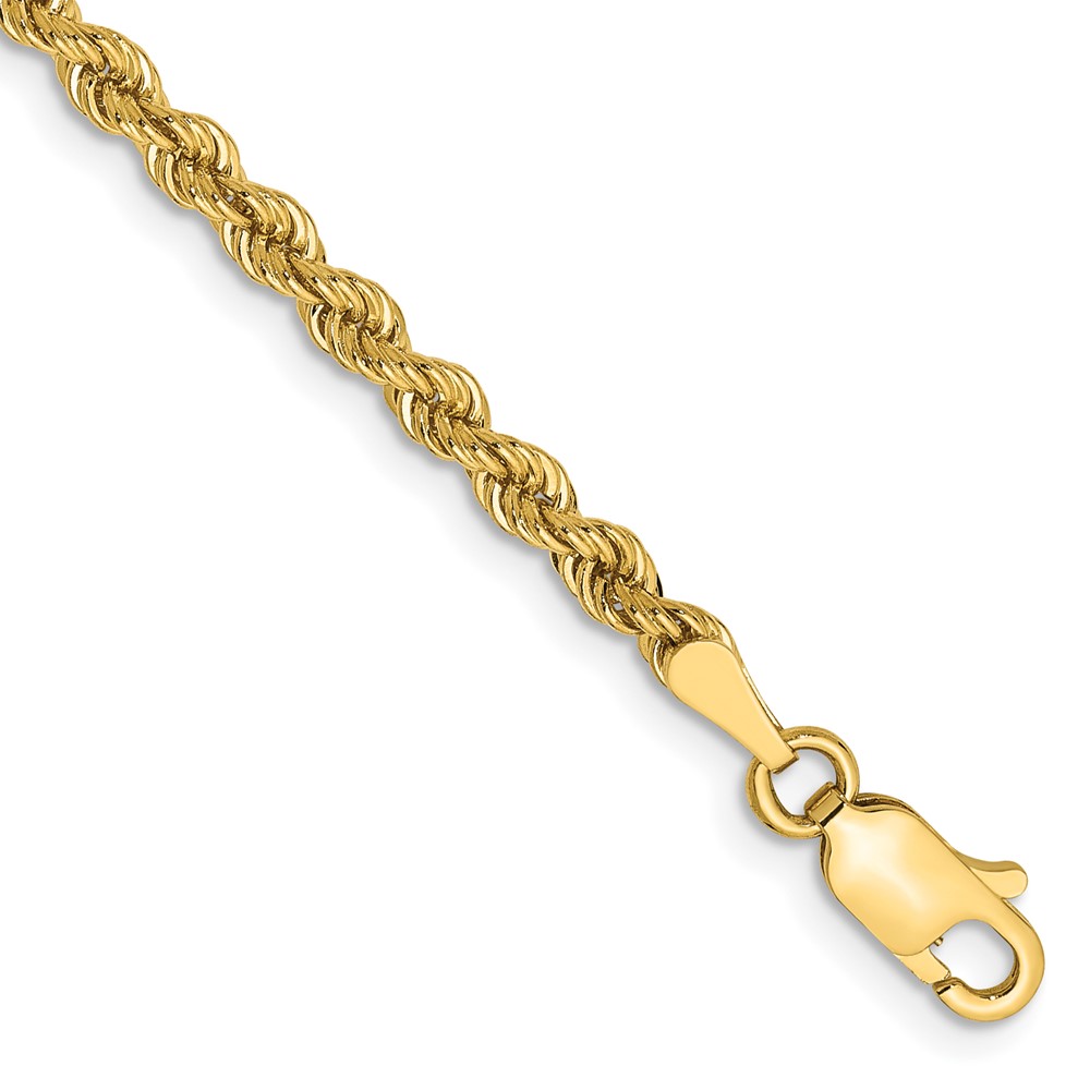 Picture of Quality Gold 021S-9 14K 2.75 mm Regular Rope Chain Anklet