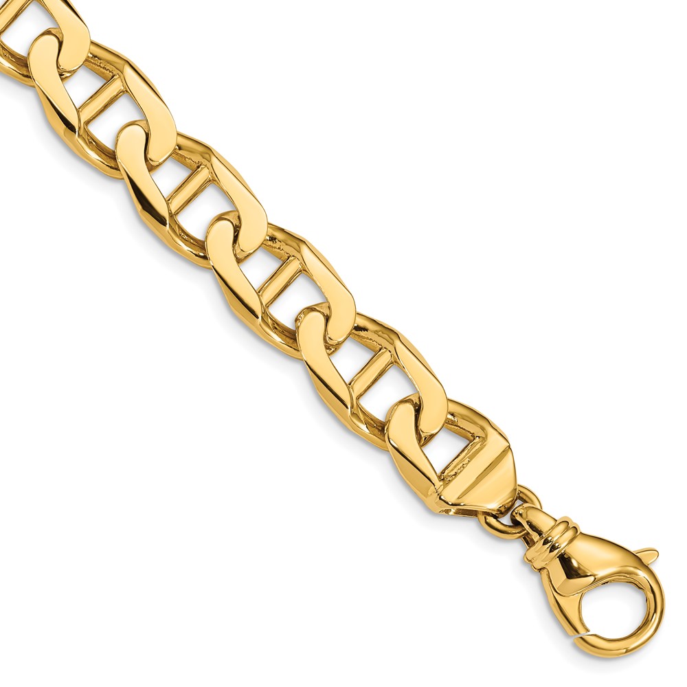 Picture of Finest Gold 14K Yellow Gold 10.3 mm Hand-Polished Anchor Link Chain 8 in. Bracelet