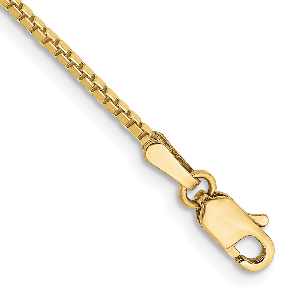 Picture of Finest Gold 10K Yellow Gold 9 in. 1.3 mm Box Chain