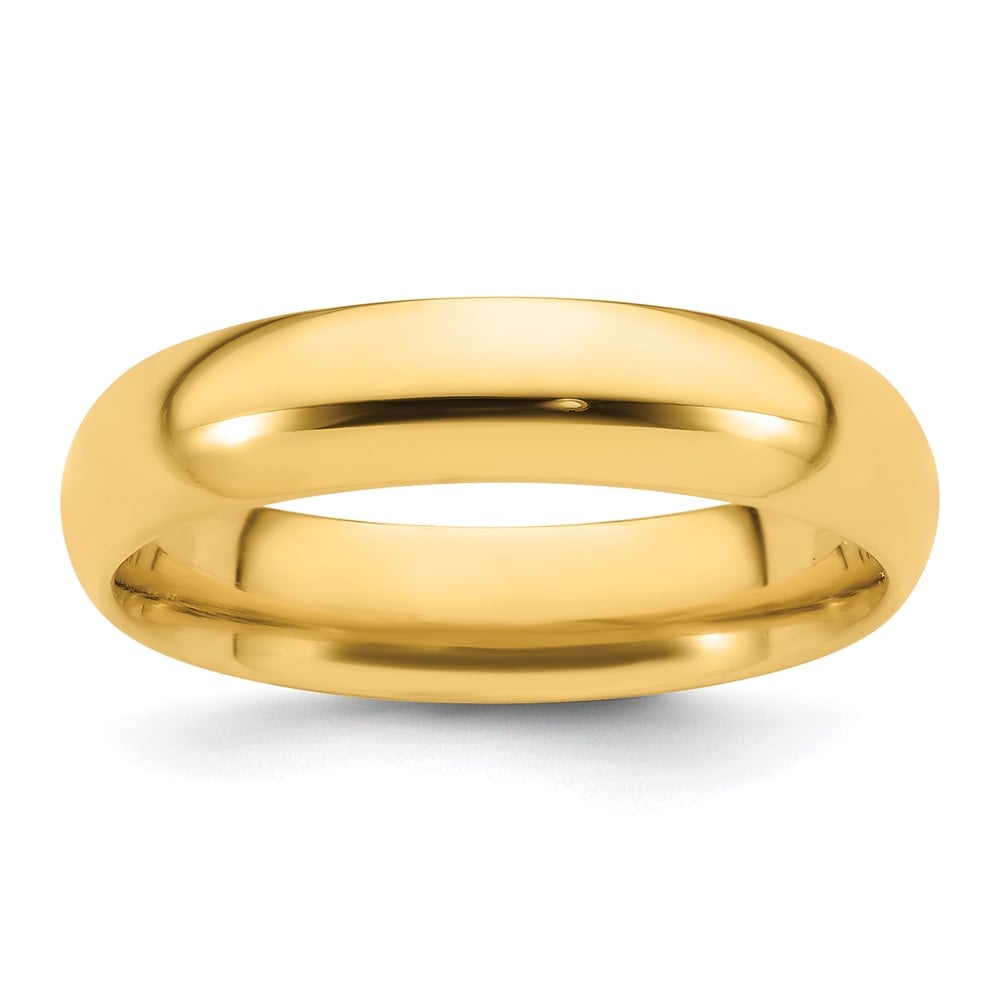 Picture of Finest Gold 14K 5 mm Standard Comfort Fit Wedding Band&amp;#44; Yellow - Size 8