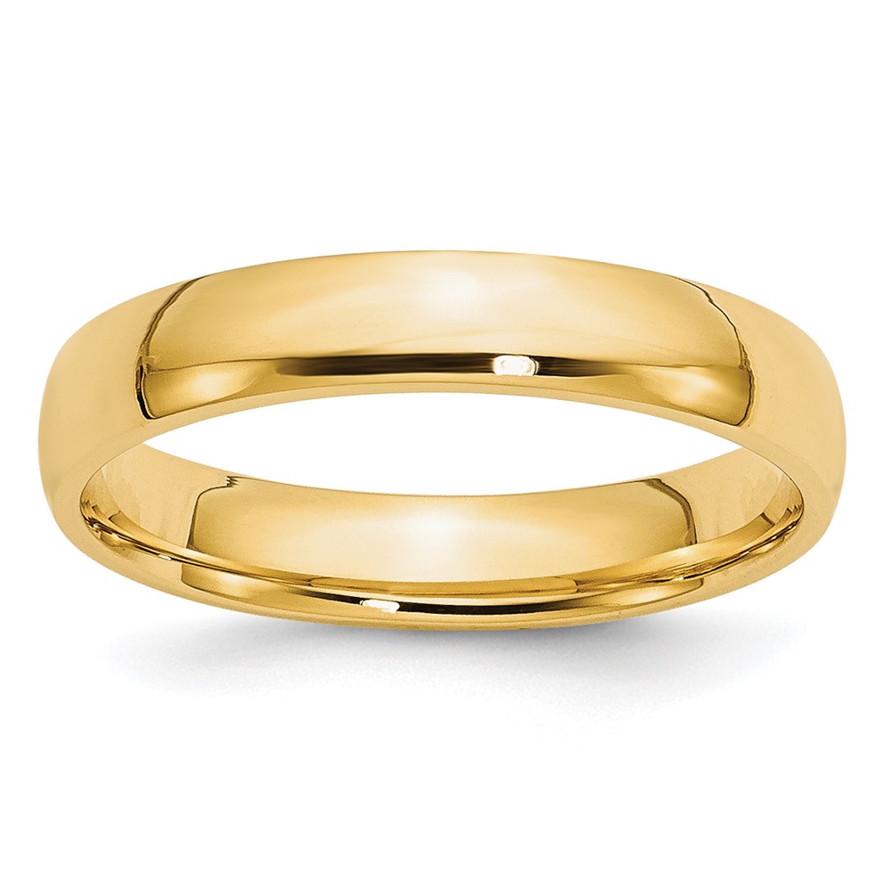 Picture of Finest Gold  10K 4mm Yellow Gold LTW Comfort Fit Band - Size 12.5
