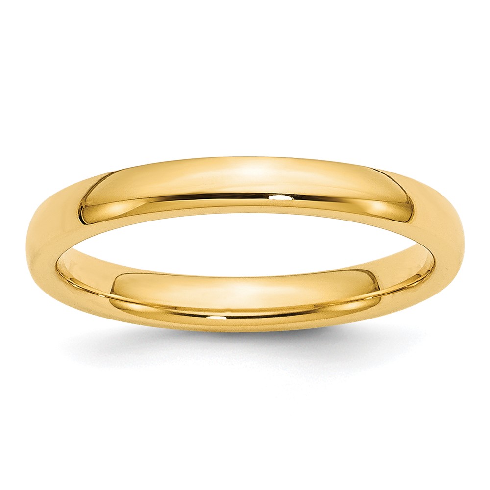 Picture of Finest Gold 10K Yellow Gold 3 mm Standard Comfort Fit Band&amp;#44; Size 10
