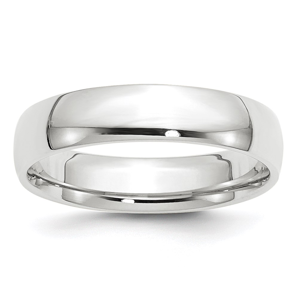 Picture of Finest Gold 10K White Gold 5 mm LTW Comfort Fit Band - Size 8.5