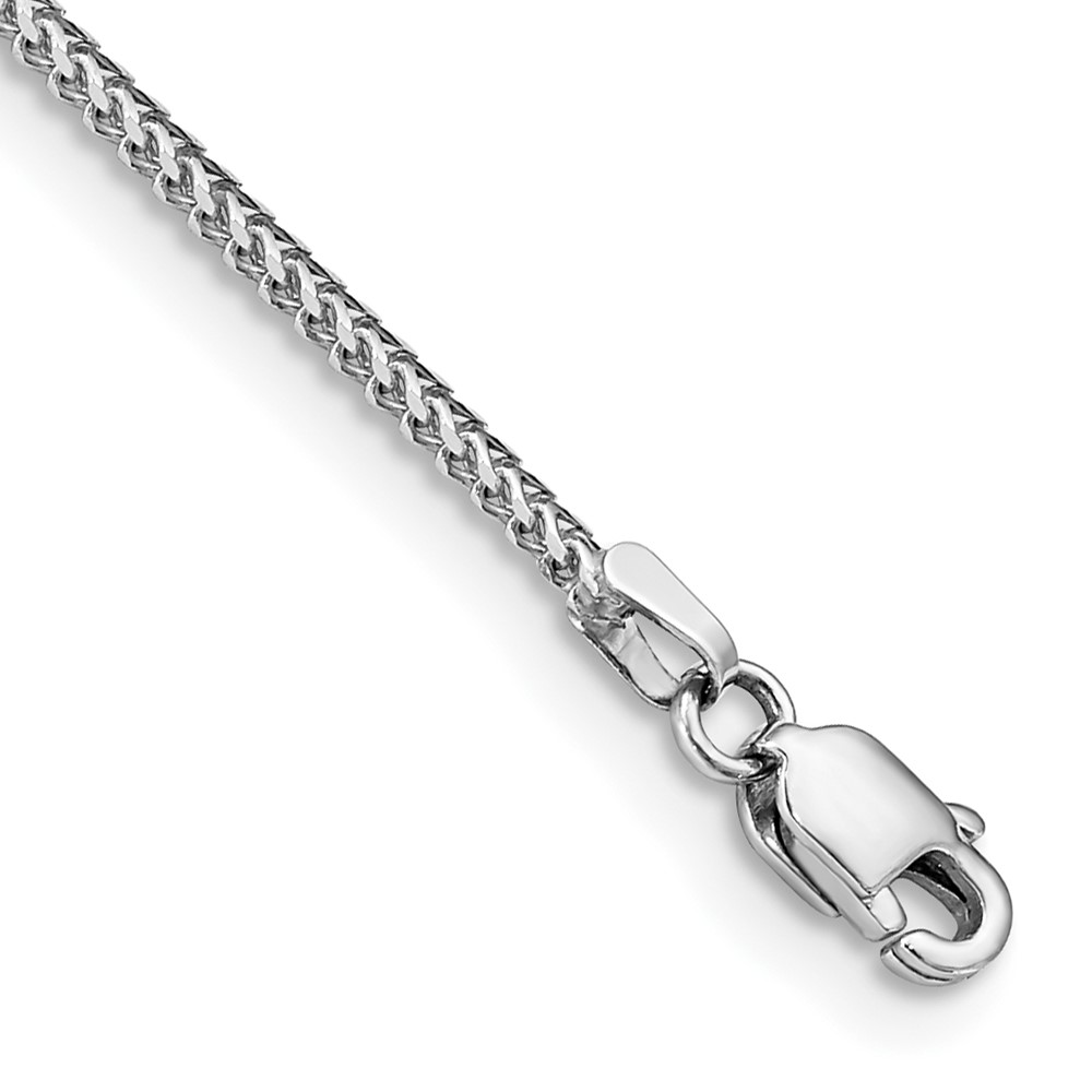 Picture of Finest Gold 14K White Gold 1 mm Franco Chain 7 in. Bracelet