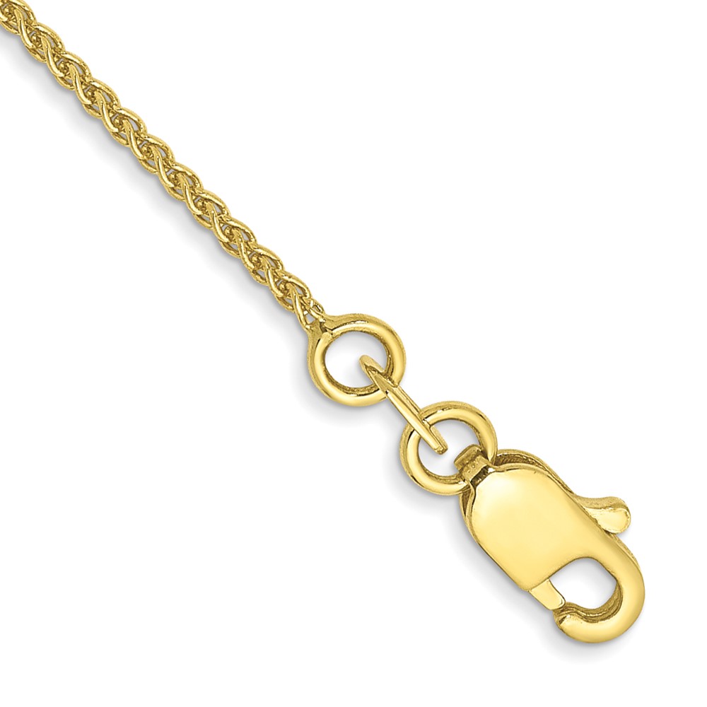 Picture of Finest Gold 10K Yellow Gold 1.05 mm Spiga Chain 7 in. Bracelet