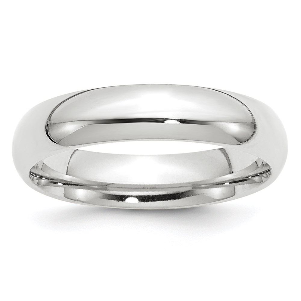 Picture of Finest Gold 10K White Gold 5 mm Standard Comfort Fit Band - Size 12