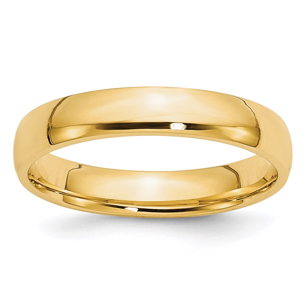 Picture of Finest Gold 14K 4 mm LTW Comfort Fit Band&amp;#44; Yellow - Size 12