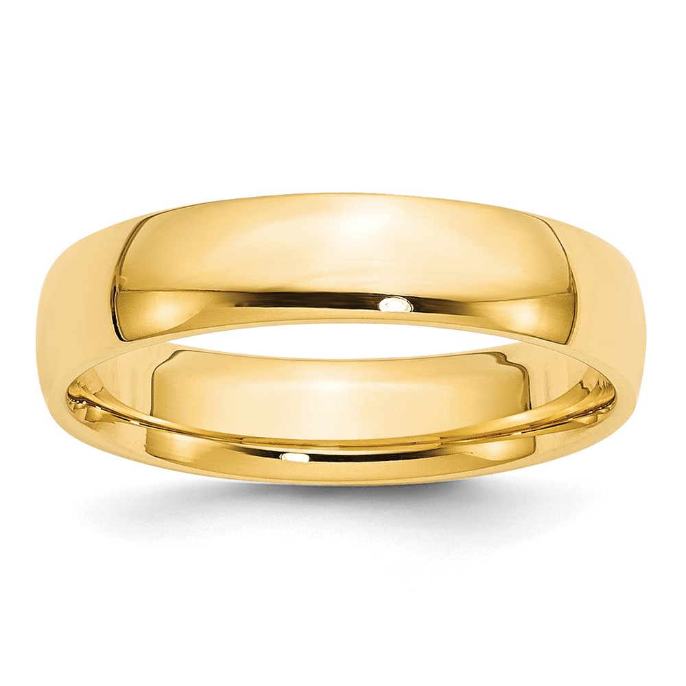 Picture of Finest Gold 14K 5 mm LTW Comfort Fit Band&amp;#44; Yellow - Size 8