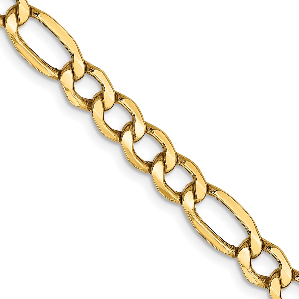 Mens Gold Classics(tm) 5.75mm. 14k Semi Solid Figaro Chain Necklace -  Fine Jewelry Collections, BC95-18