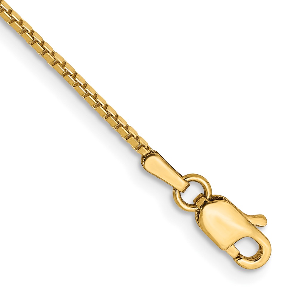 Picture of Finest Gold 14K Yellow Gold 1.05 mm Box Chain 7 in. Bracelet