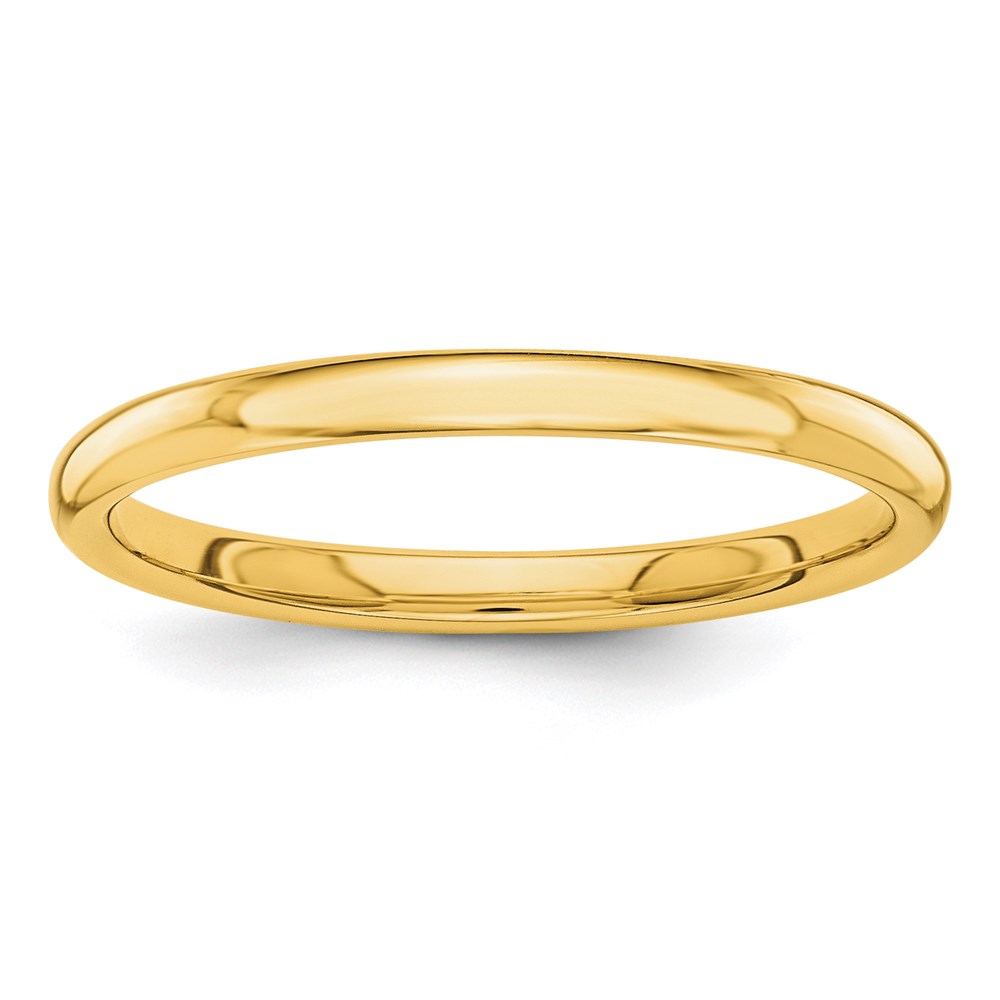 Picture of Finest Gold 2 mm 14K Polished Band&amp;#44; Yellow - Size 5.5
