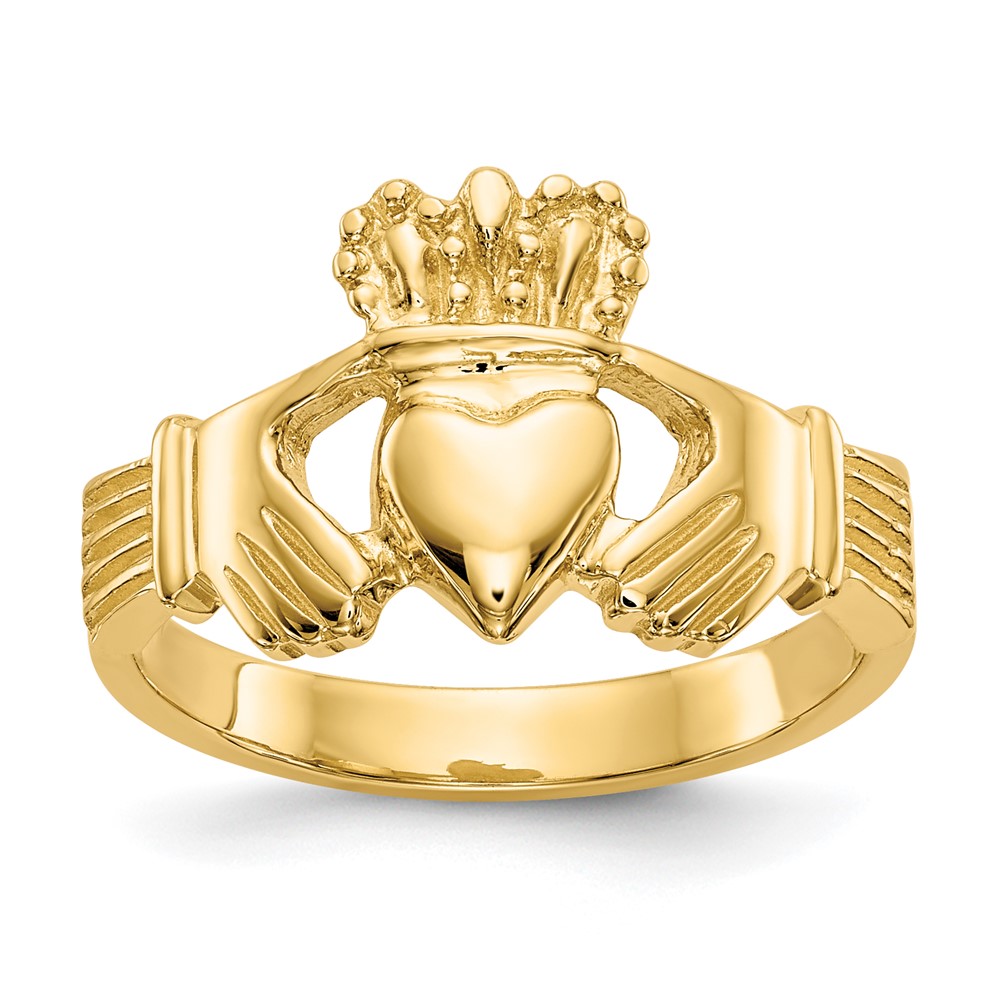 Gold Classics(tm) 14kt. Yellow Gold Claddagh Ring -  Fine Jewelry Collections, D98