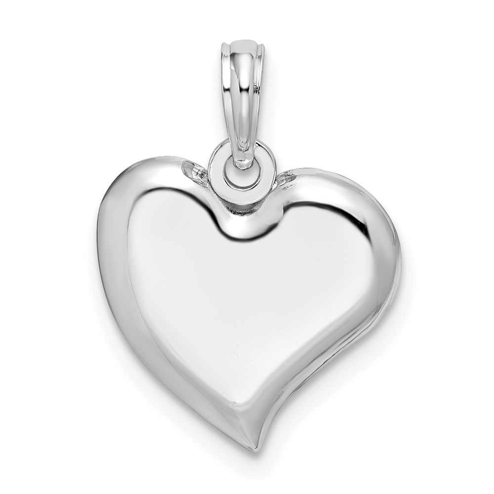Picture of Finest Gold Sterling Silver Polished Teardrop Heart Pendant
