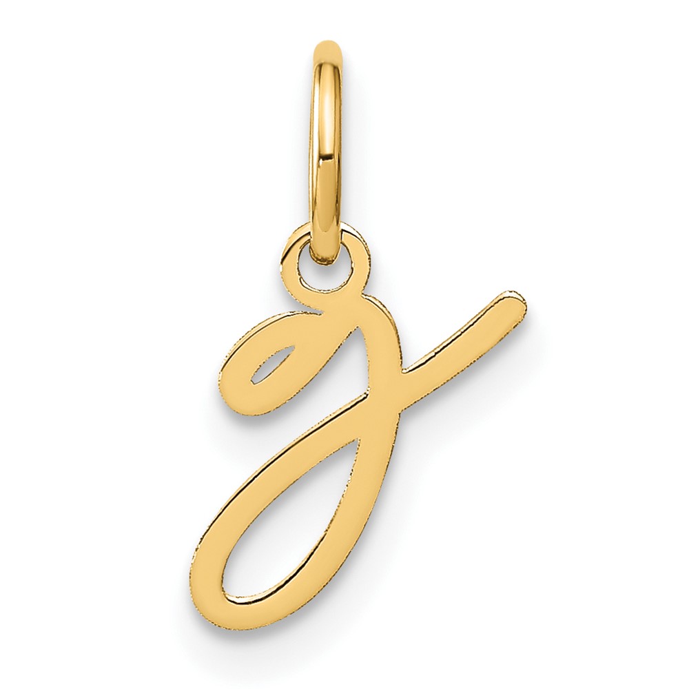 Picture of Finest Gold XNA1306Y-G 14K Lower Case Letter G Initial Charm&#44; Yellow Gold