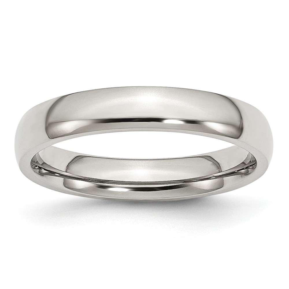 Picture of Bridal SR19-8 4 mm Stainless Steel Polished Band&#44; Size 8