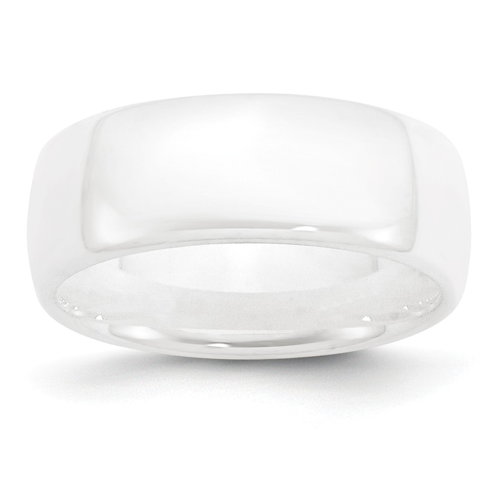Picture of Bridal CER2-5.5 8 mm Ceramic White Polished Band&#44; Size 5.5