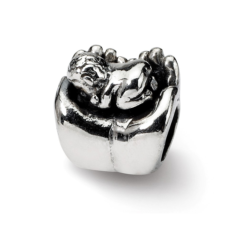 Picture of Reflection Beads QRS1227 Sterling Silver Baby in Hands Bead