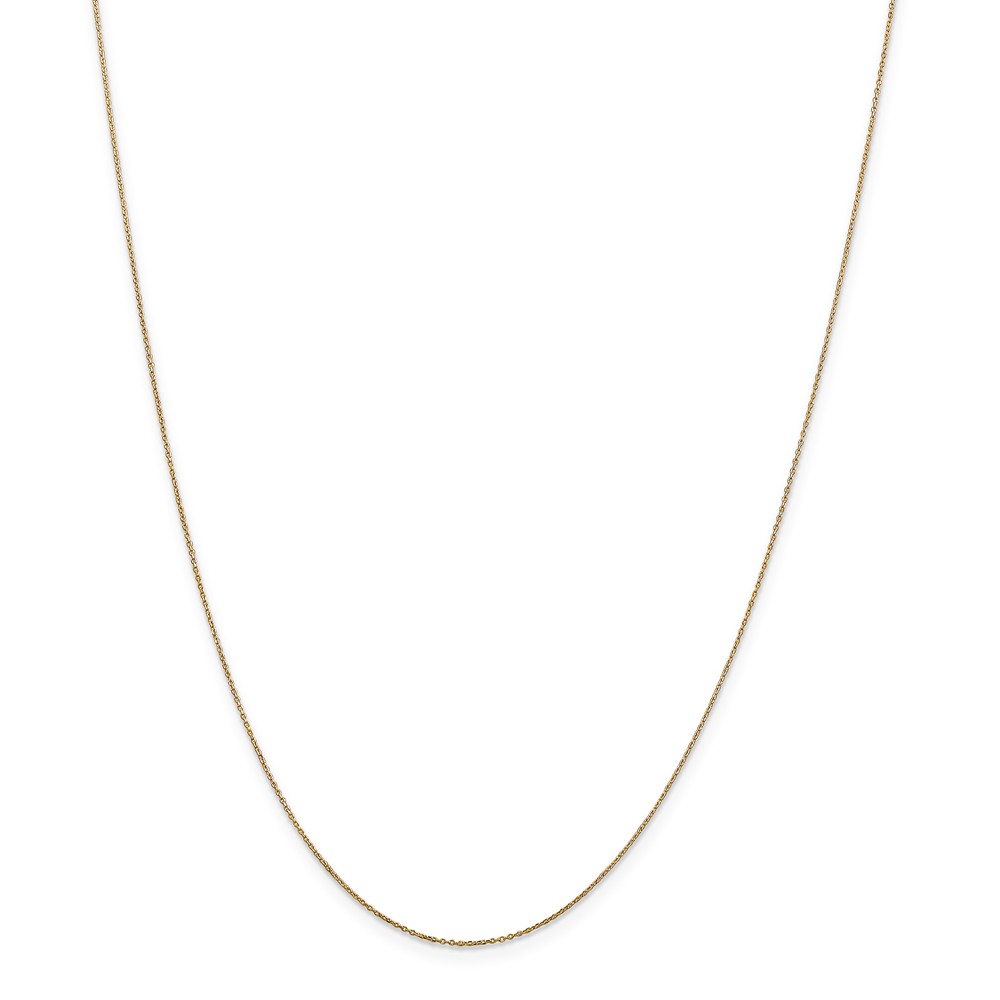 Picture of Finest Gold 0.6 mm x 14 in. 14K Yellow Gold Solid Diamond-Cut Cable Chain