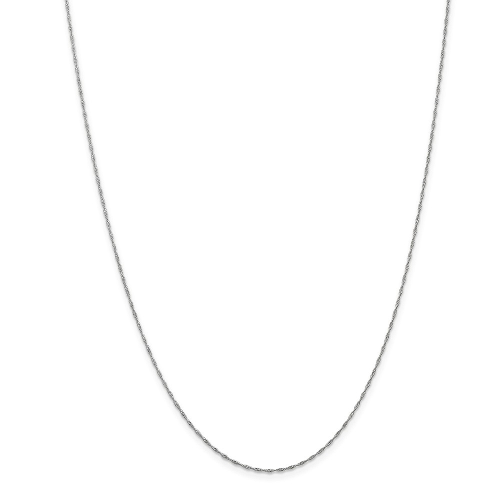 Picture of Finest Gold 1 mm x 18 in. 14K White Gold Singapore Chain