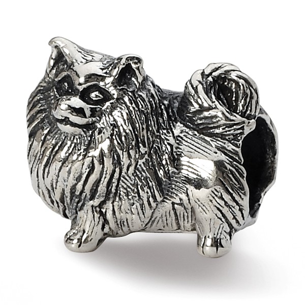 Reflections Sterling Silver Pomeranian Bead/Charm