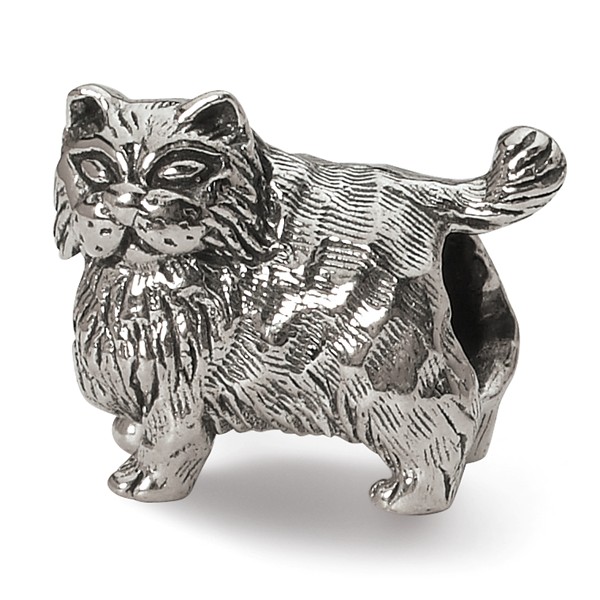 Reflections Sterling Silver Persian Cat Bead/Charm