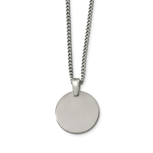 Picture of Chisel TBN116-22 22 in. Titanium Brushed Necklace