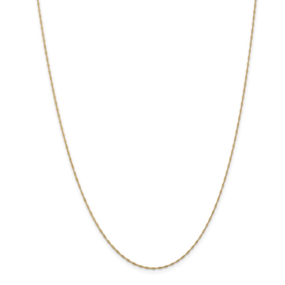 Picture of Finest Gold 1 mm x 20 in. 14K Yellow Gold Singapore Chain